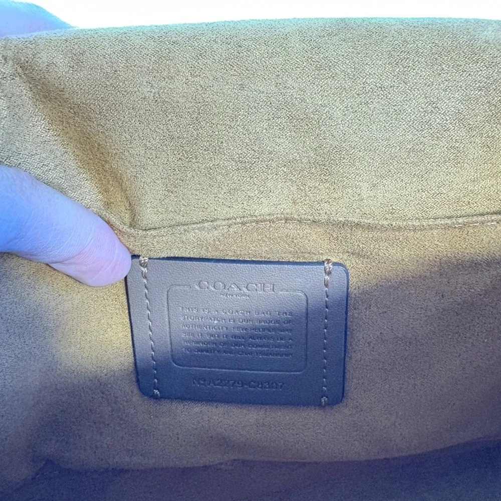 Coach Lonnie Crossbody Bag‎ In Signature Jacquard Gold/Retro Yellow C8307